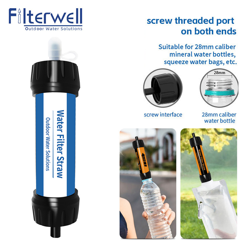 Water Purification Straw - Filterwell kamp filtre su saman Mini