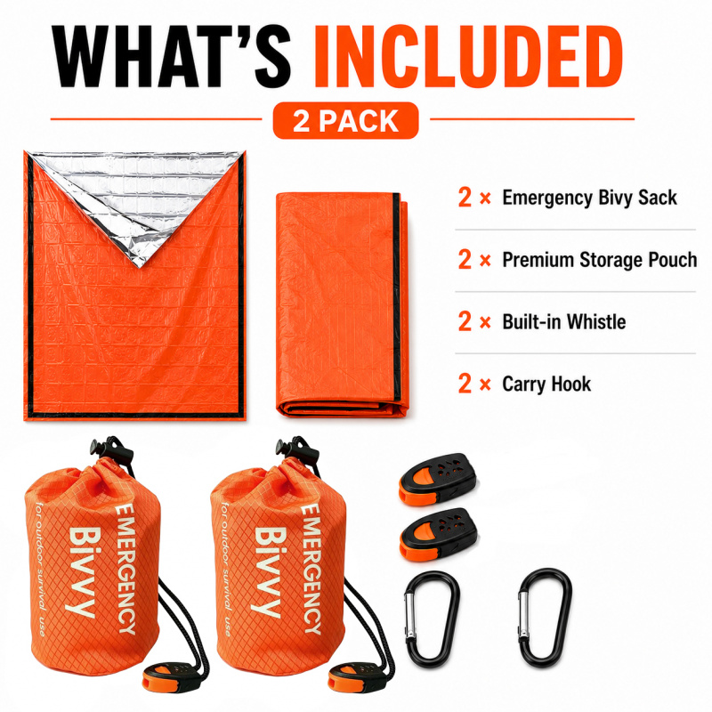 2'li Paket Acil Durum Uyku Tul - Bivy Bag Emergency incelemesi ve fiyatı