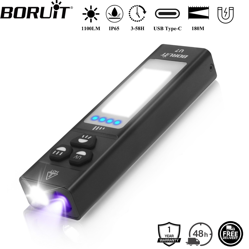 BORUiT U7 UV LED EDC El Feneri - Fishing Kit Compact incelemesi ve fiyatı