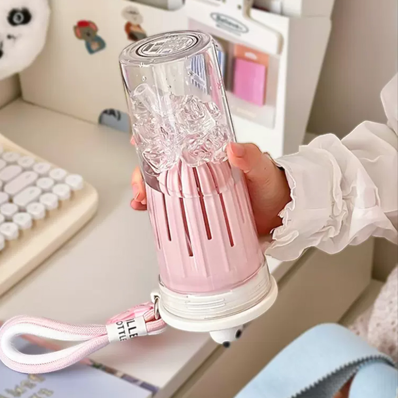 650ml Kawaii su filtreli şişe  - Water Purification Straw incelemesi ve fiyatı