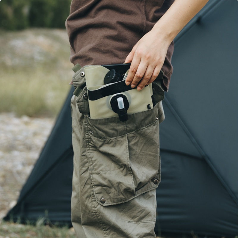2 adet açık kamp su saklama ça - Water Bag Collapsible incelemesi ve fiyatı
